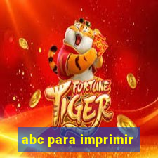 abc para imprimir